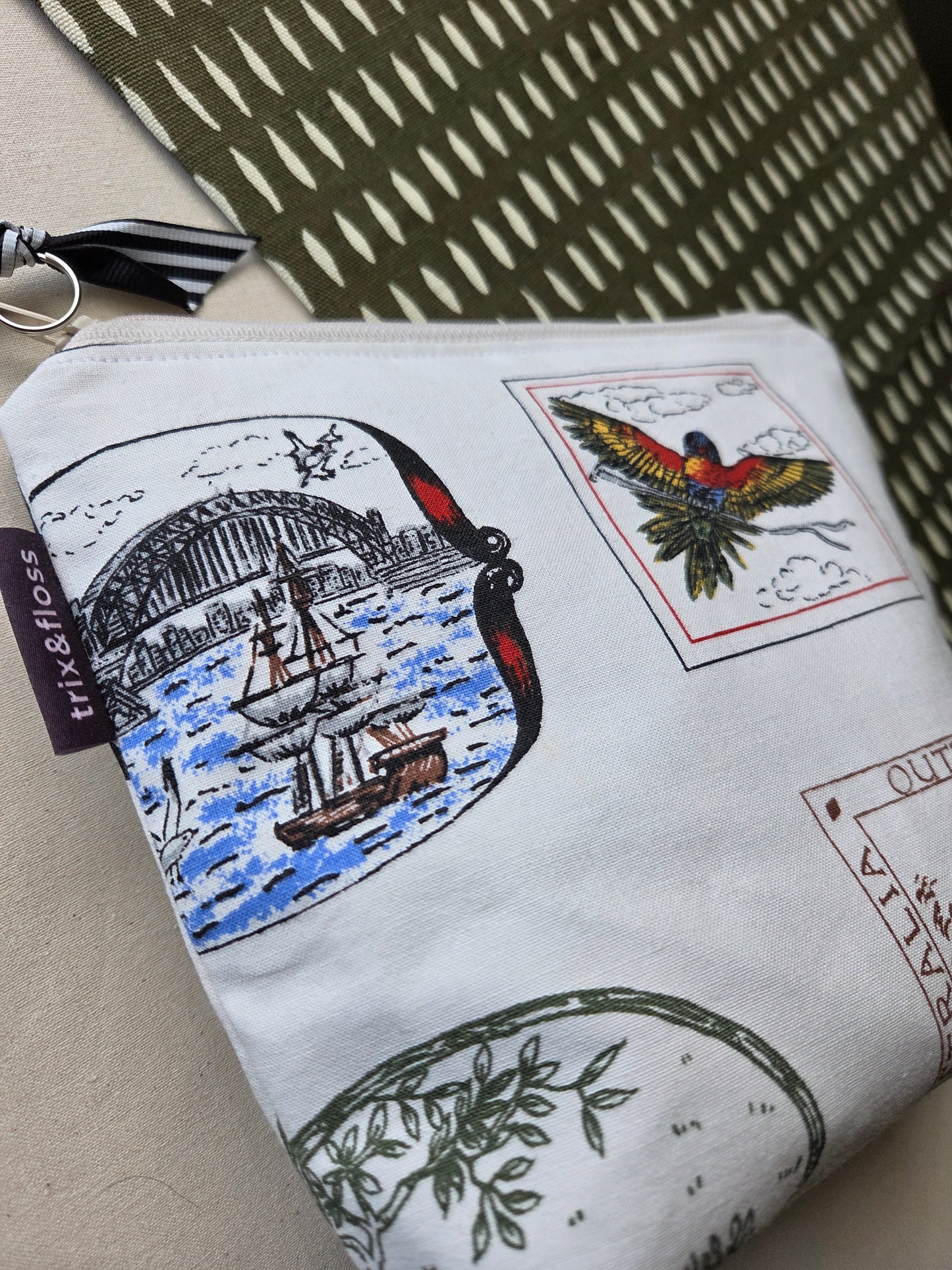 LAND OF PLENTY zipper pouch