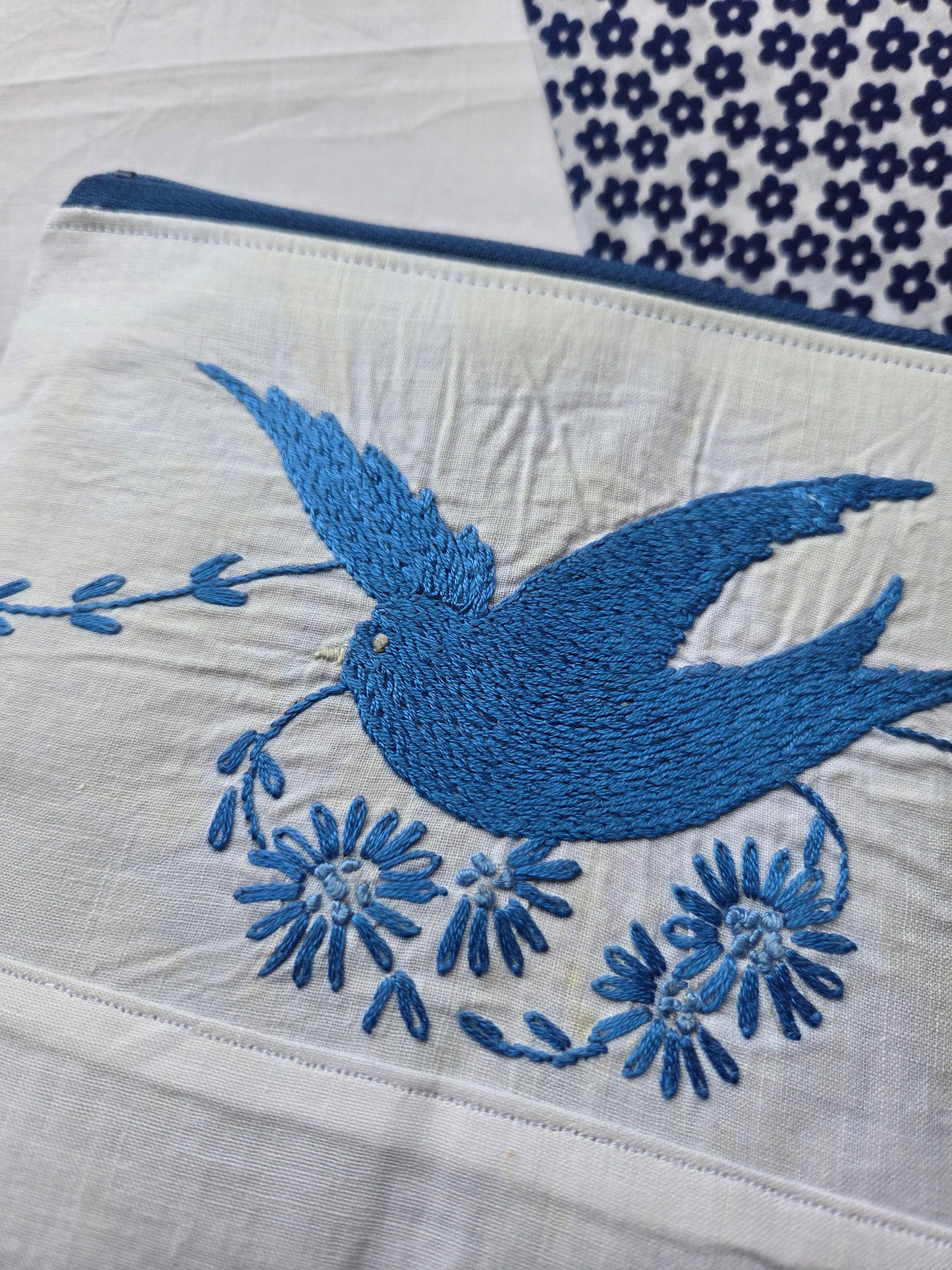 A BIRD IN THE HAND zipper pouch