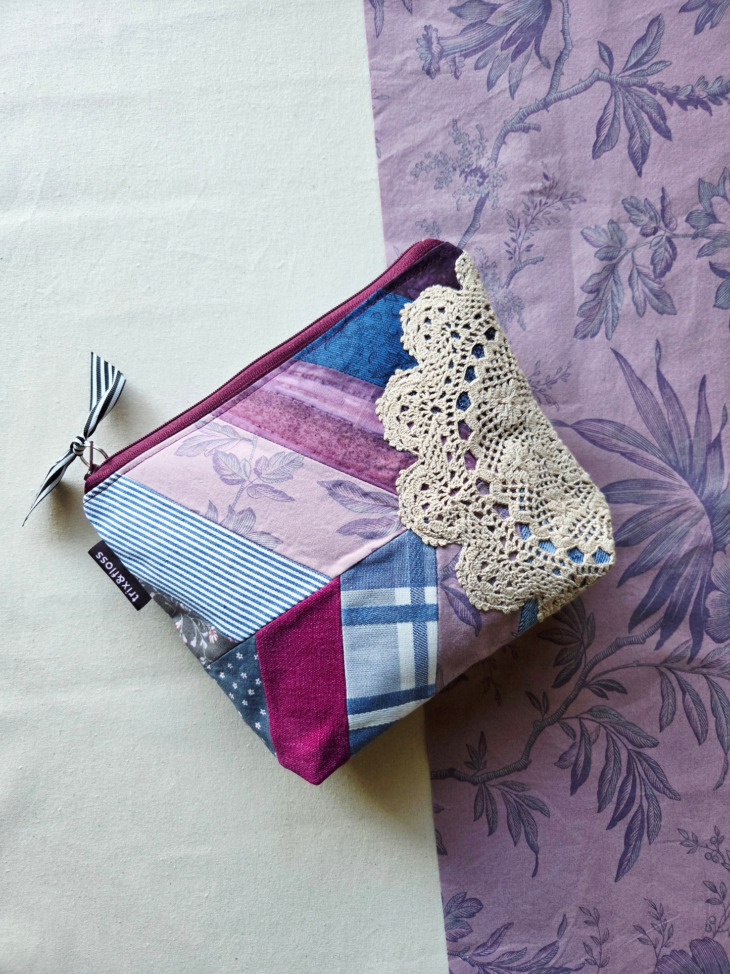 LAVENDER LORE zipper pouch