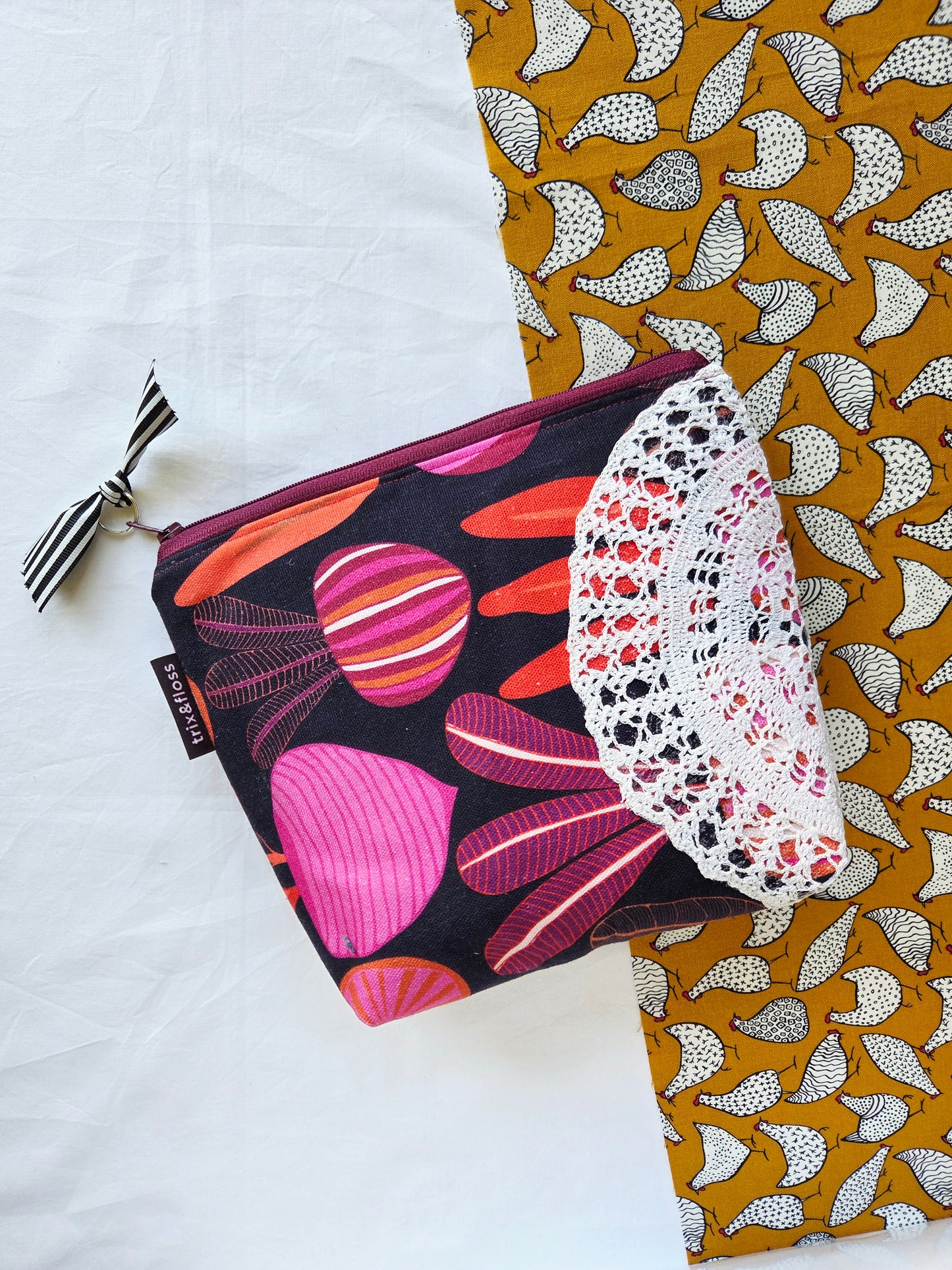 FOR CLUCKS' SAKE zipper pouch