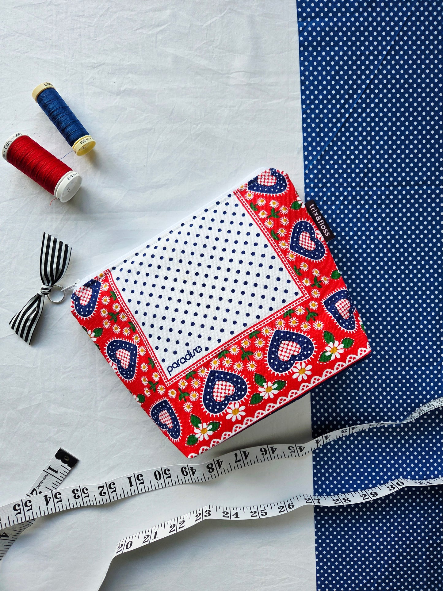 TIL' DEATH DO US HEART zipper pouch