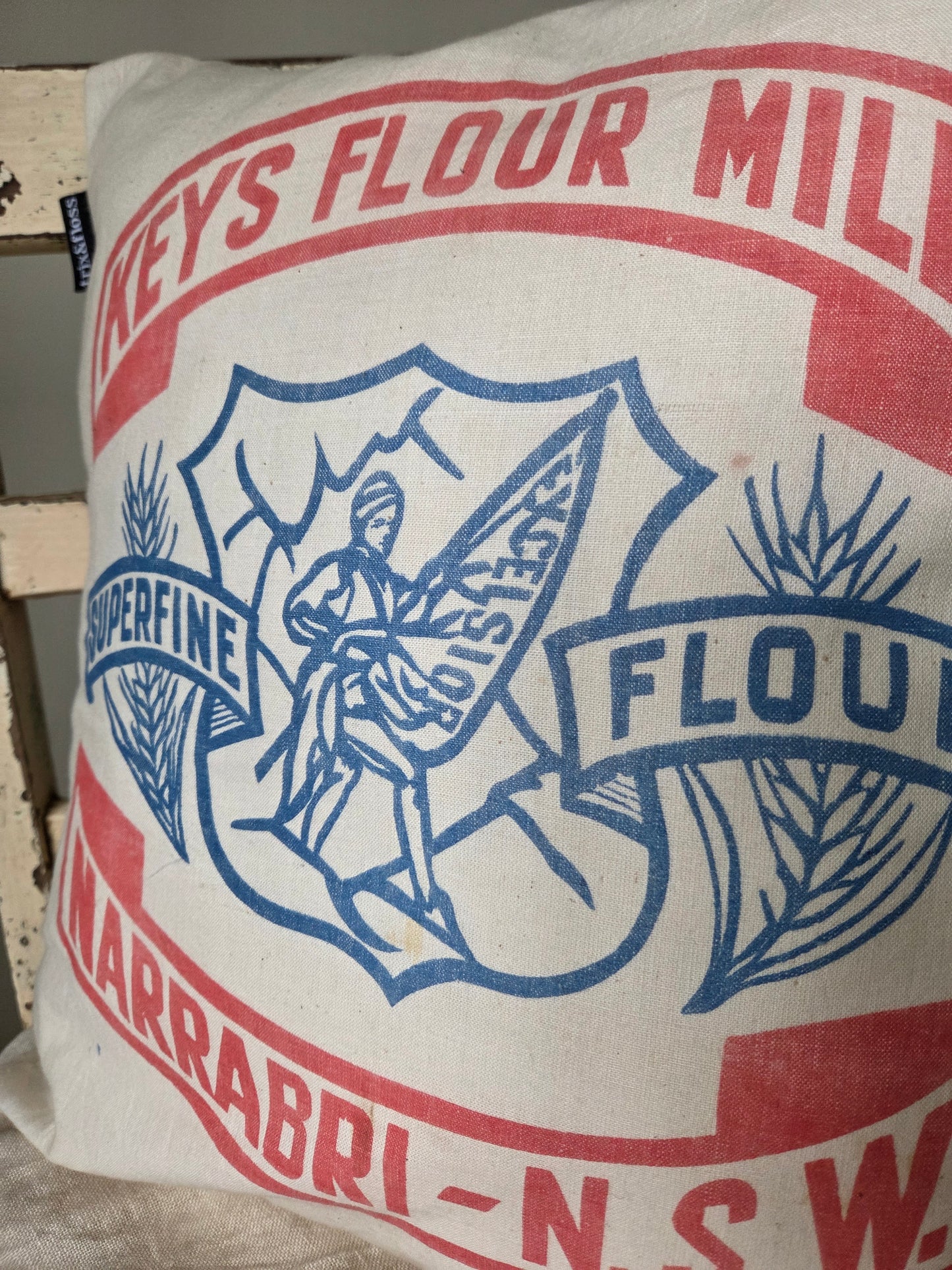 Narrabri flour bag cushion