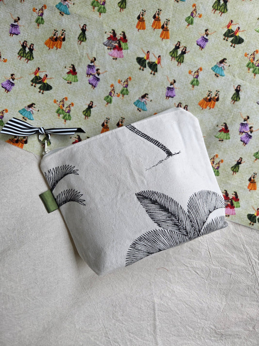 HONOLULU HULA zipper pouch