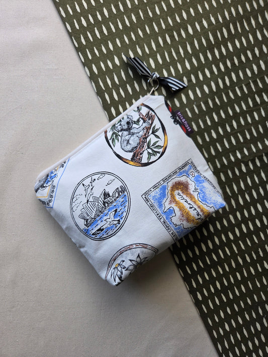 LAND OF PLENTY zipper pouch