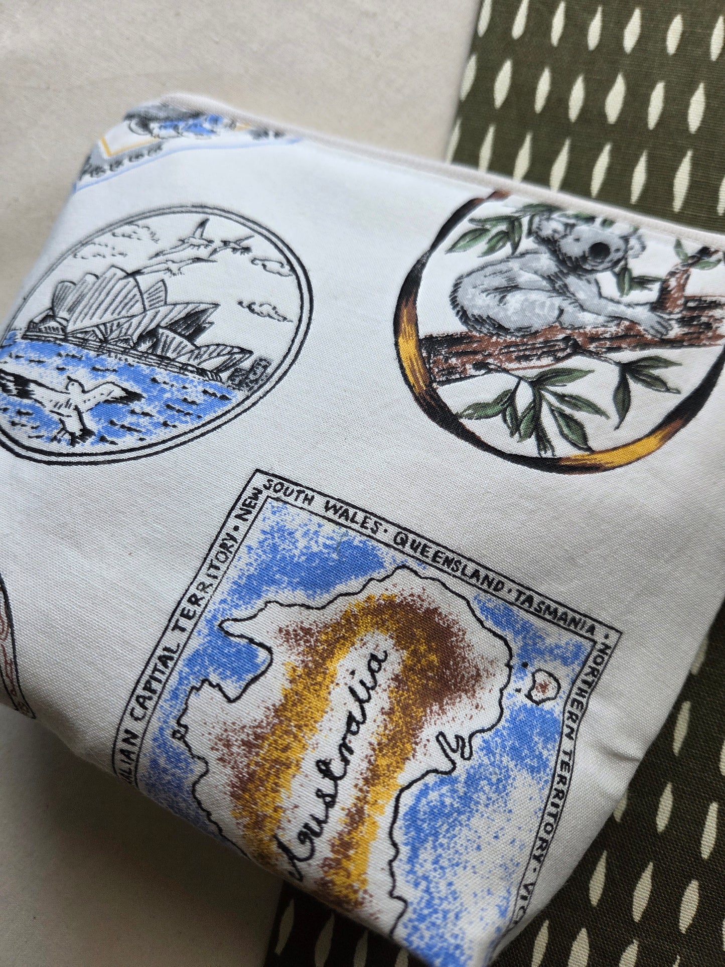 LAND OF PLENTY zipper pouch