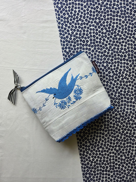 A BIRD IN THE HAND zipper pouch