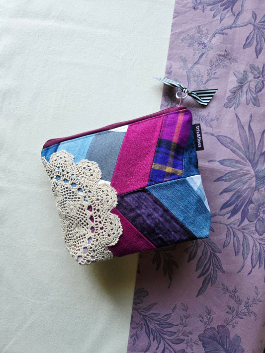 LAVENDER LORE zipper pouch