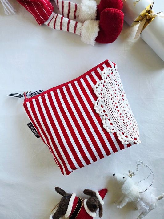 SNOWFLAKE IT TILL YOU MAKE IT zipper pouch