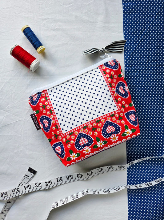 TIL' DEATH DO US HEART zipper pouch