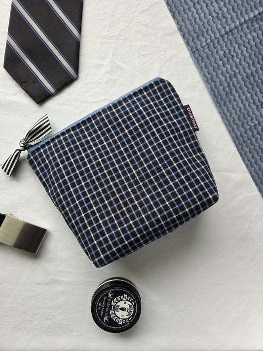 CHECKS & BALANCES zipper pouch