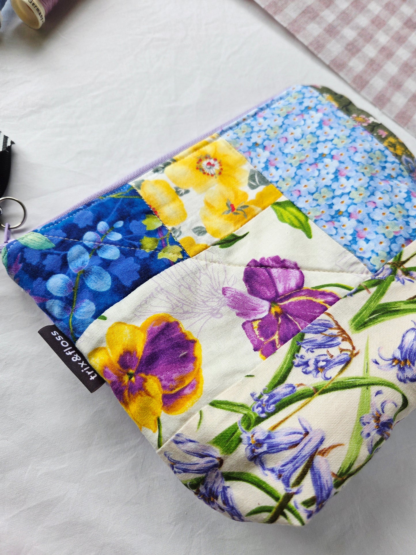 QUILTY AS CHARGED zipper pouch