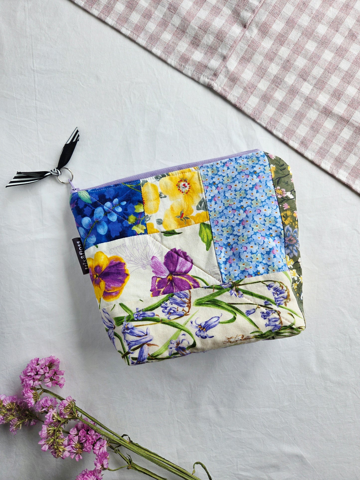 QUILTY AS CHARGED zipper pouch