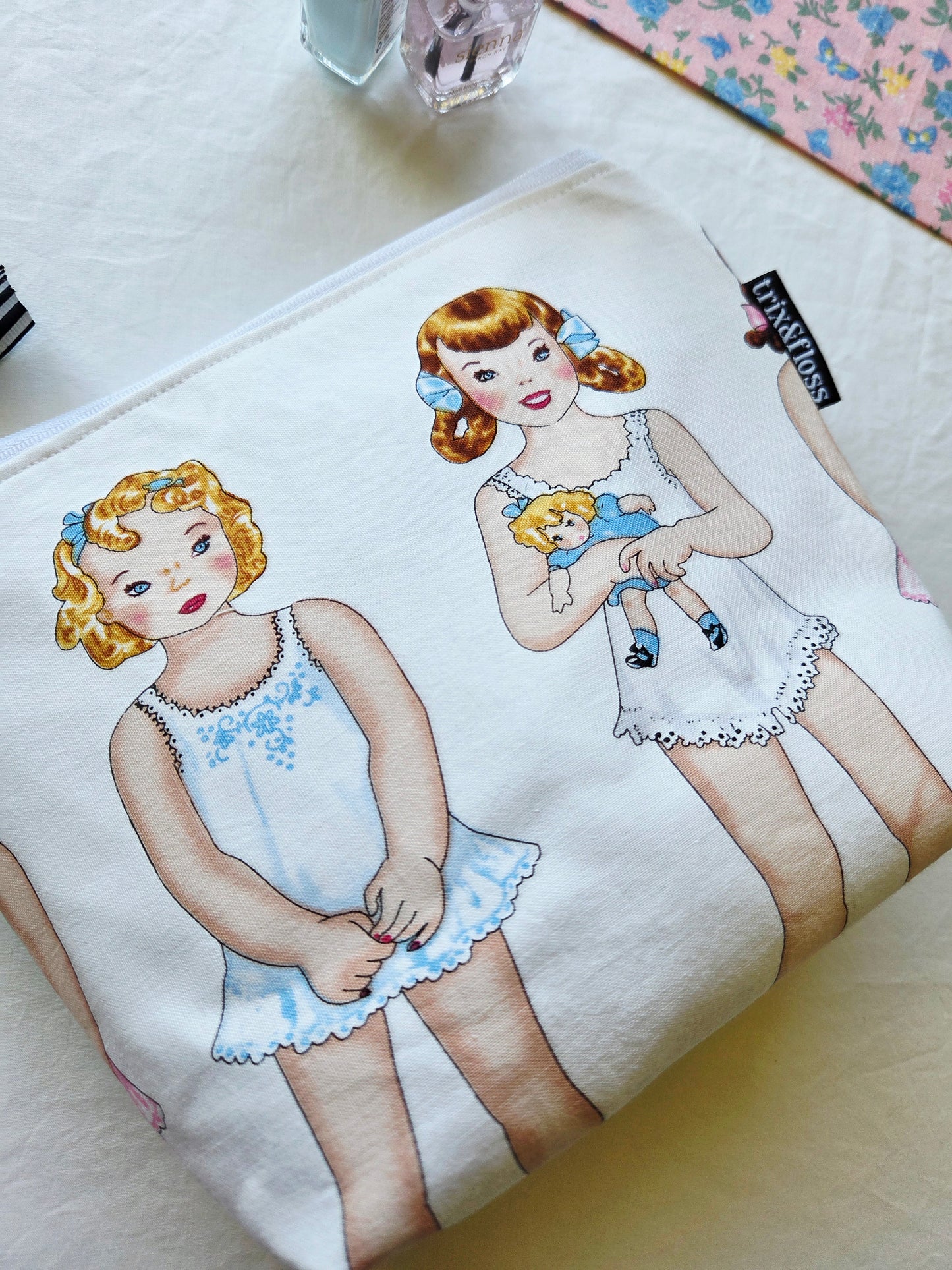 PLAYING DRESS UP zipper pouch