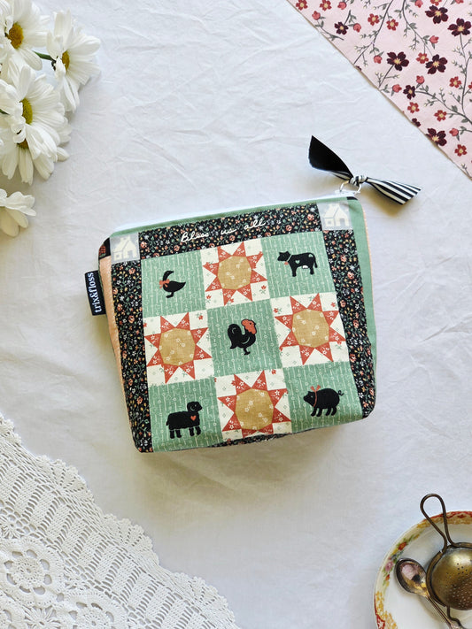 LESS STRESSIN', MORE BLESSIN' zipper pouch