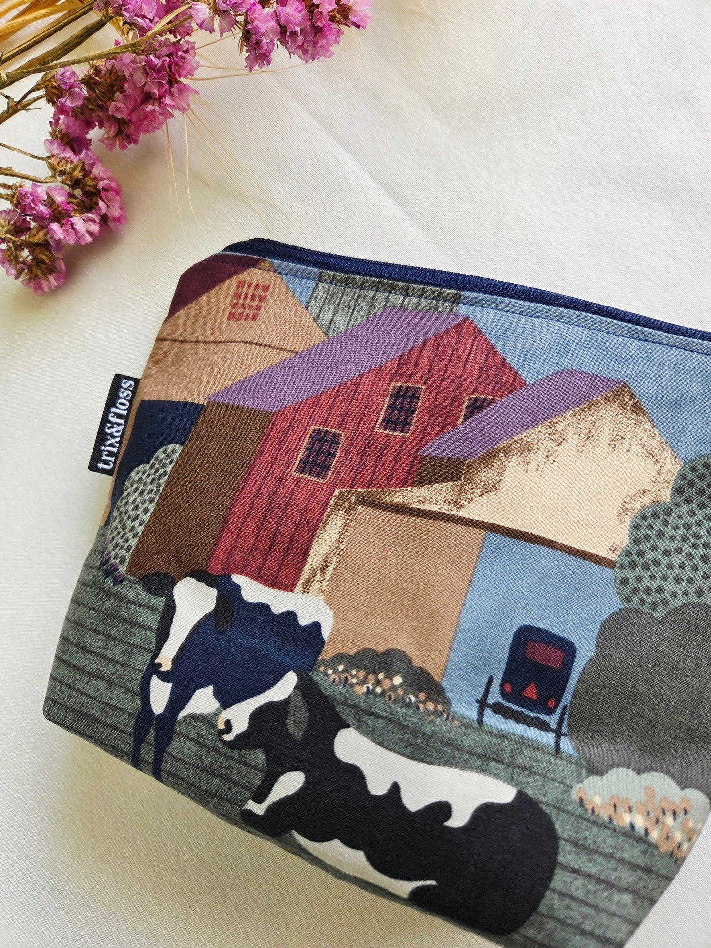TIL' THE COWS COME HOME zipper pouch