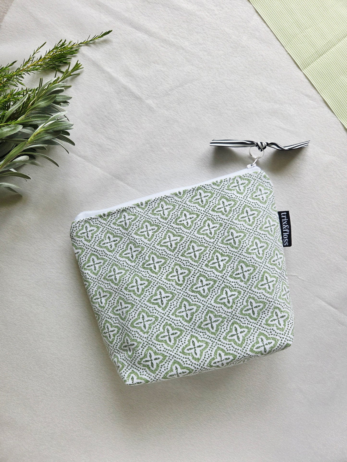 SAGE ADVICE zipper pouch