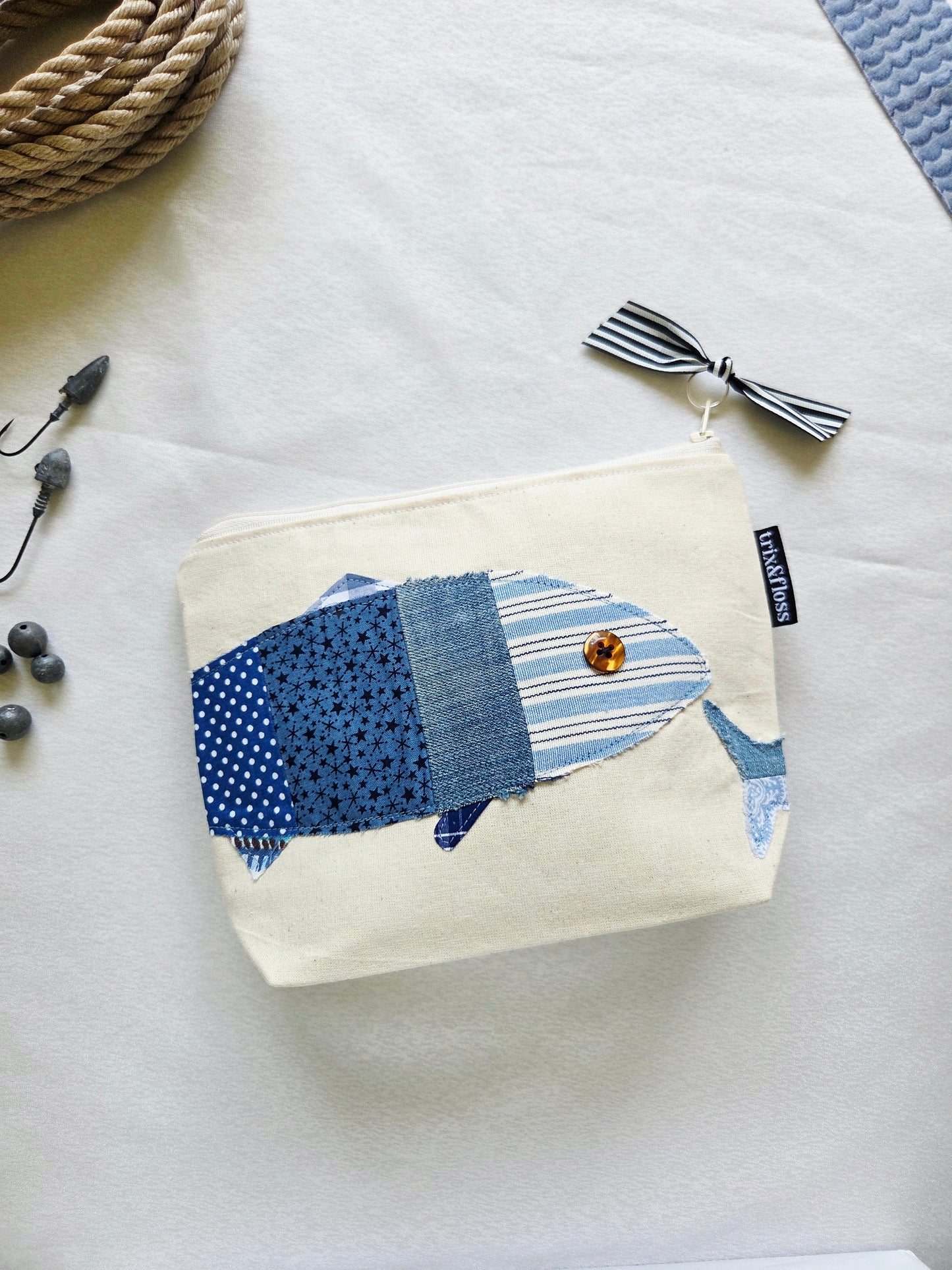 FISHFUL THINKING zipper pouch