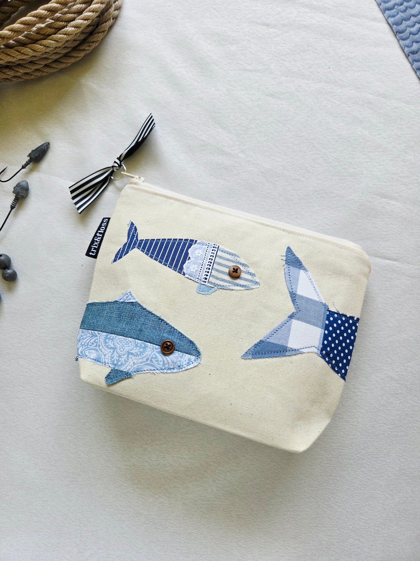 FISHFUL THINKING zipper pouch