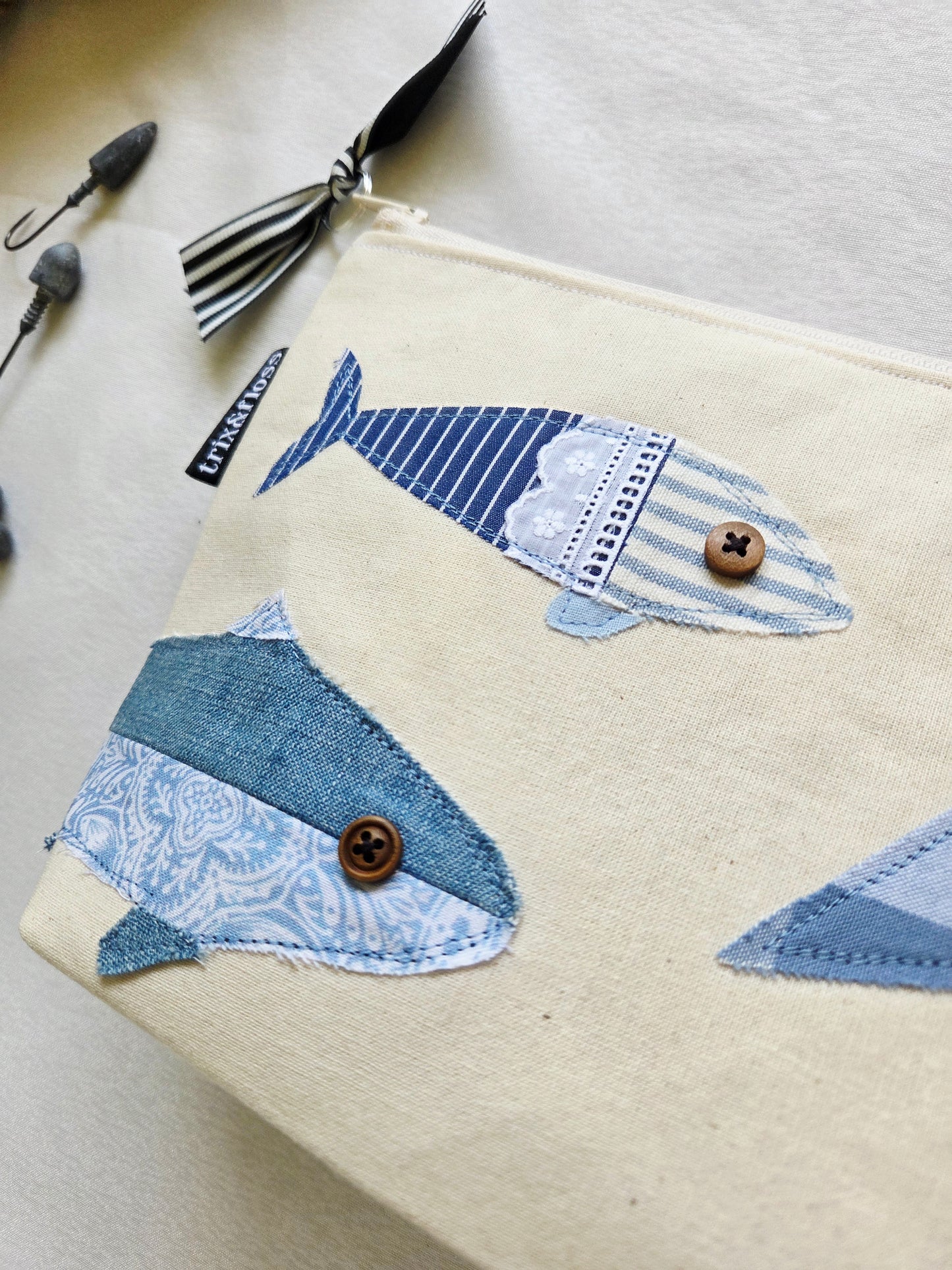 FISHFUL THINKING zipper pouch