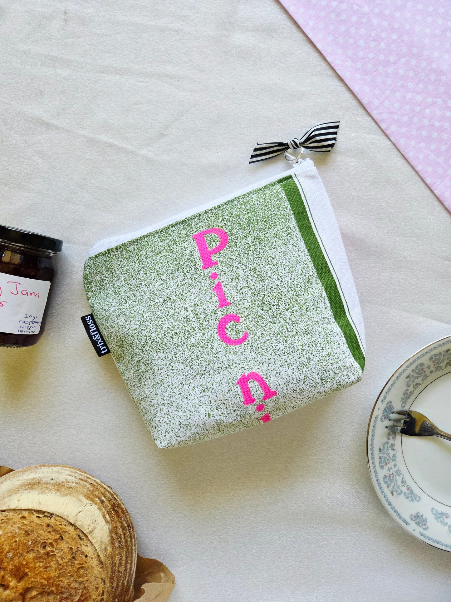 BASKET CASE zipper pouch