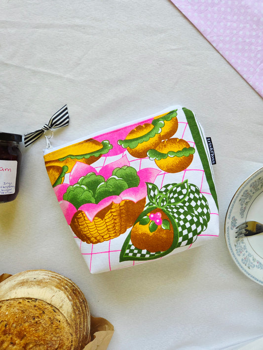 BASKET CASE zipper pouch