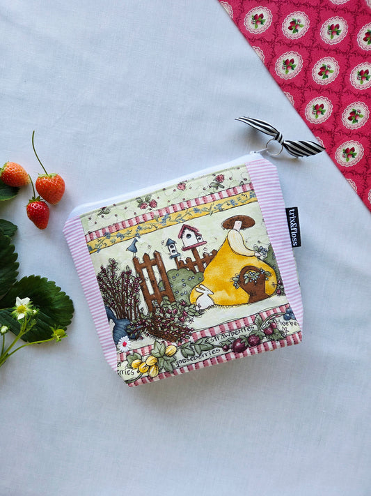 BERRY PICKIN' zipper pouch