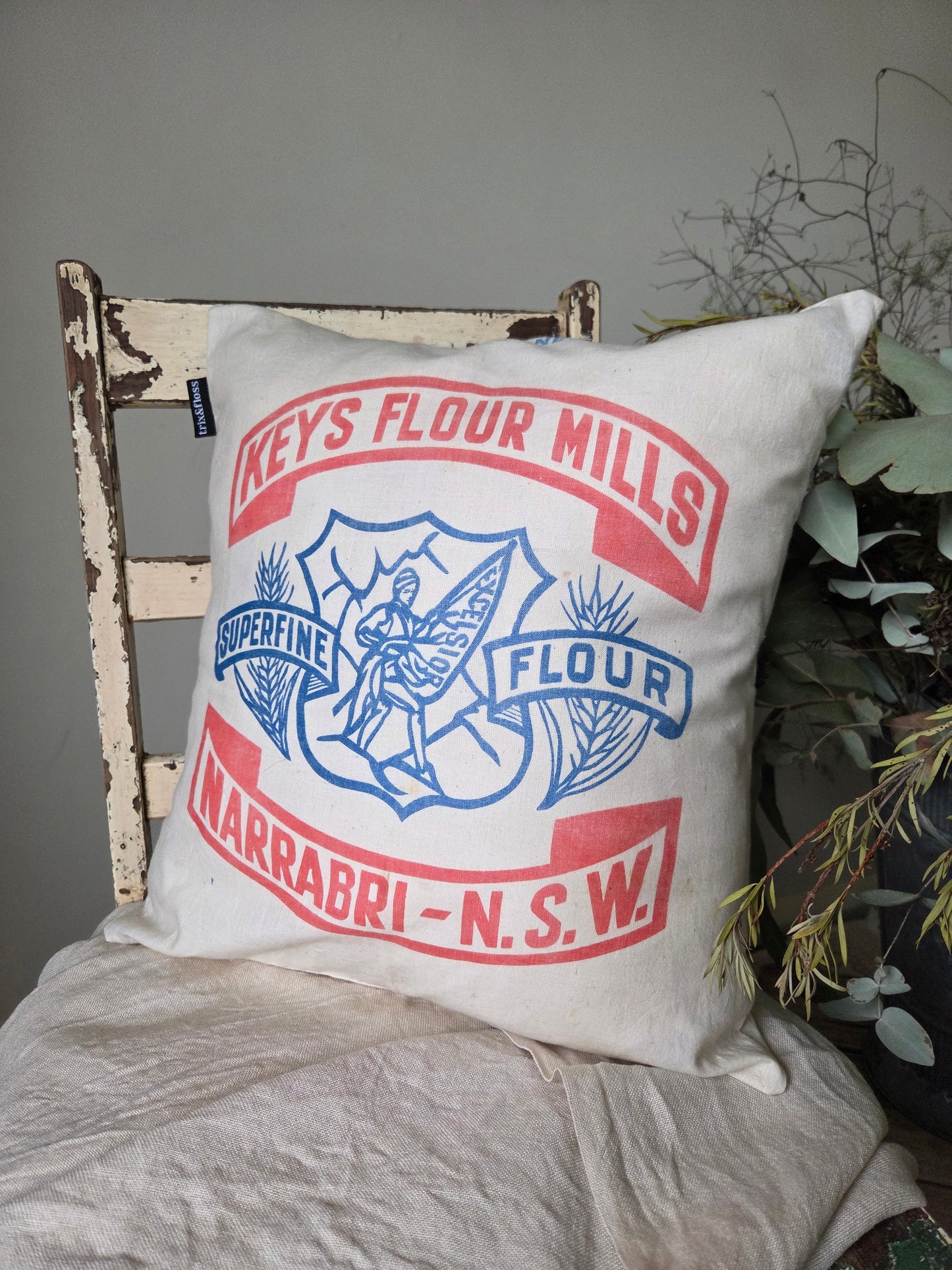 Narrabri flour bag cushion