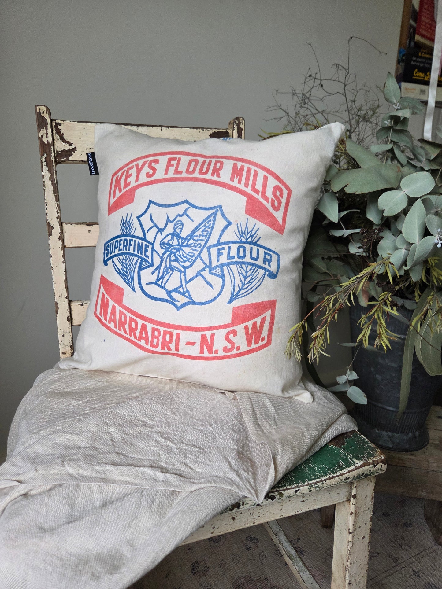 Narrabri flour bag cushion