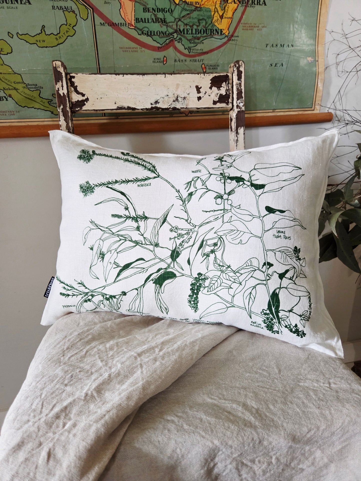 Busselton Botanical cushion