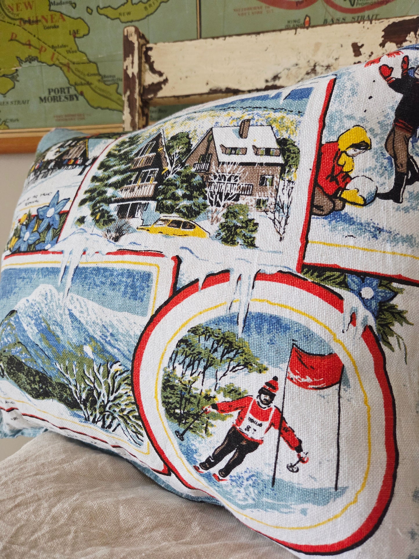 Retro Thredbo cushion