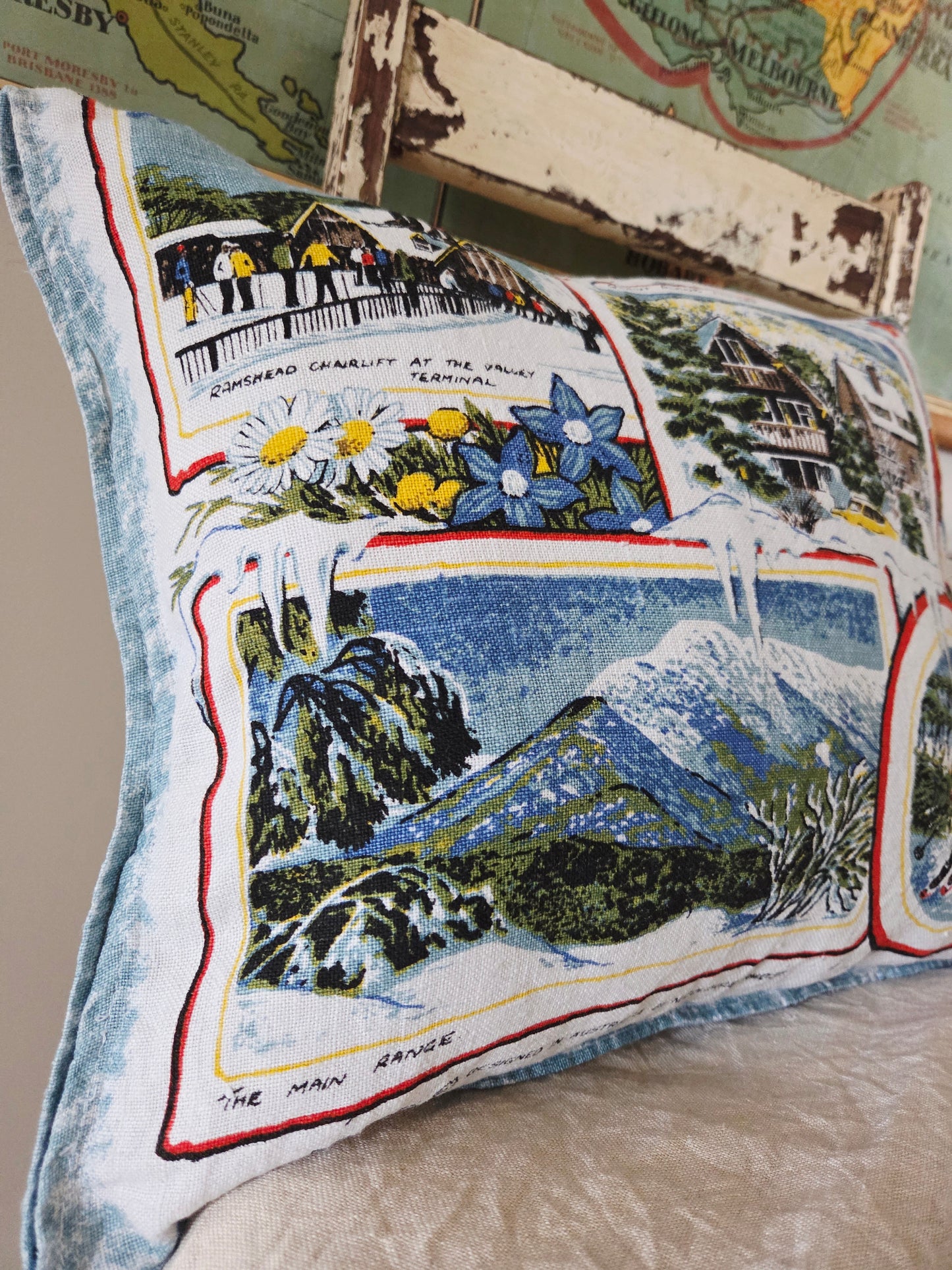 Retro Thredbo cushion