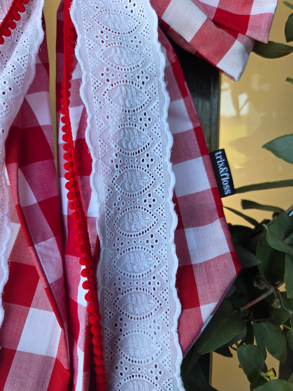 Giant Christmas Bow - Festive Gingham