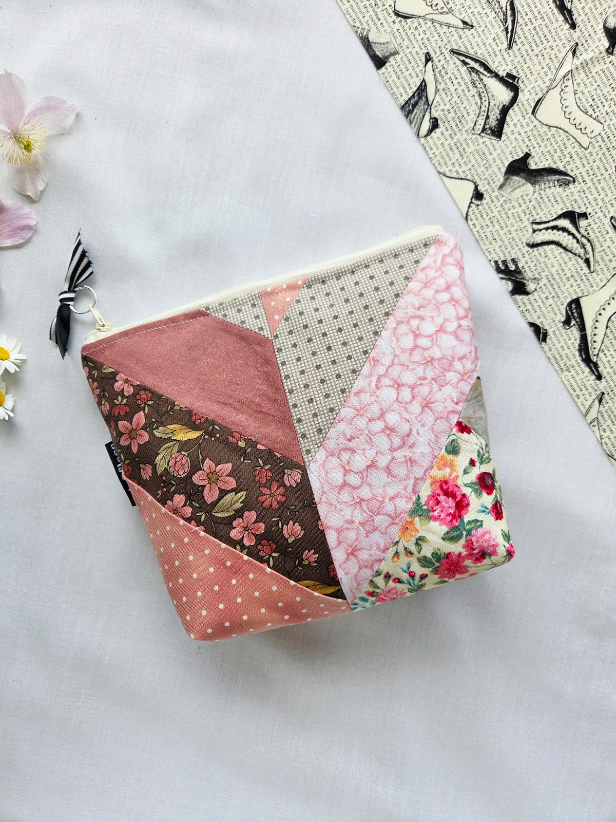BLUSH CRUSH zipper pouch