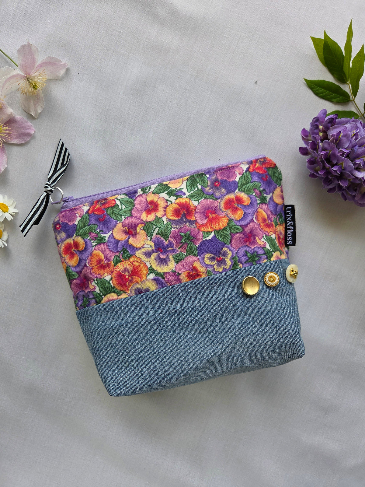 LUCK OF THE IRIS zipper pouch
