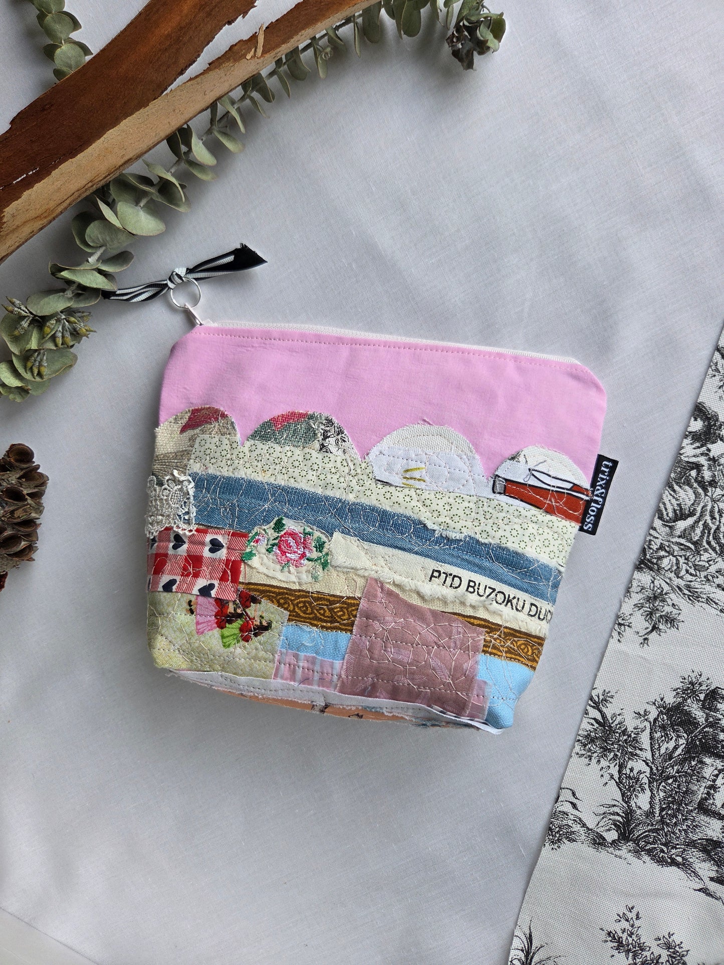 MARIA VON SCRAP zipper pouch