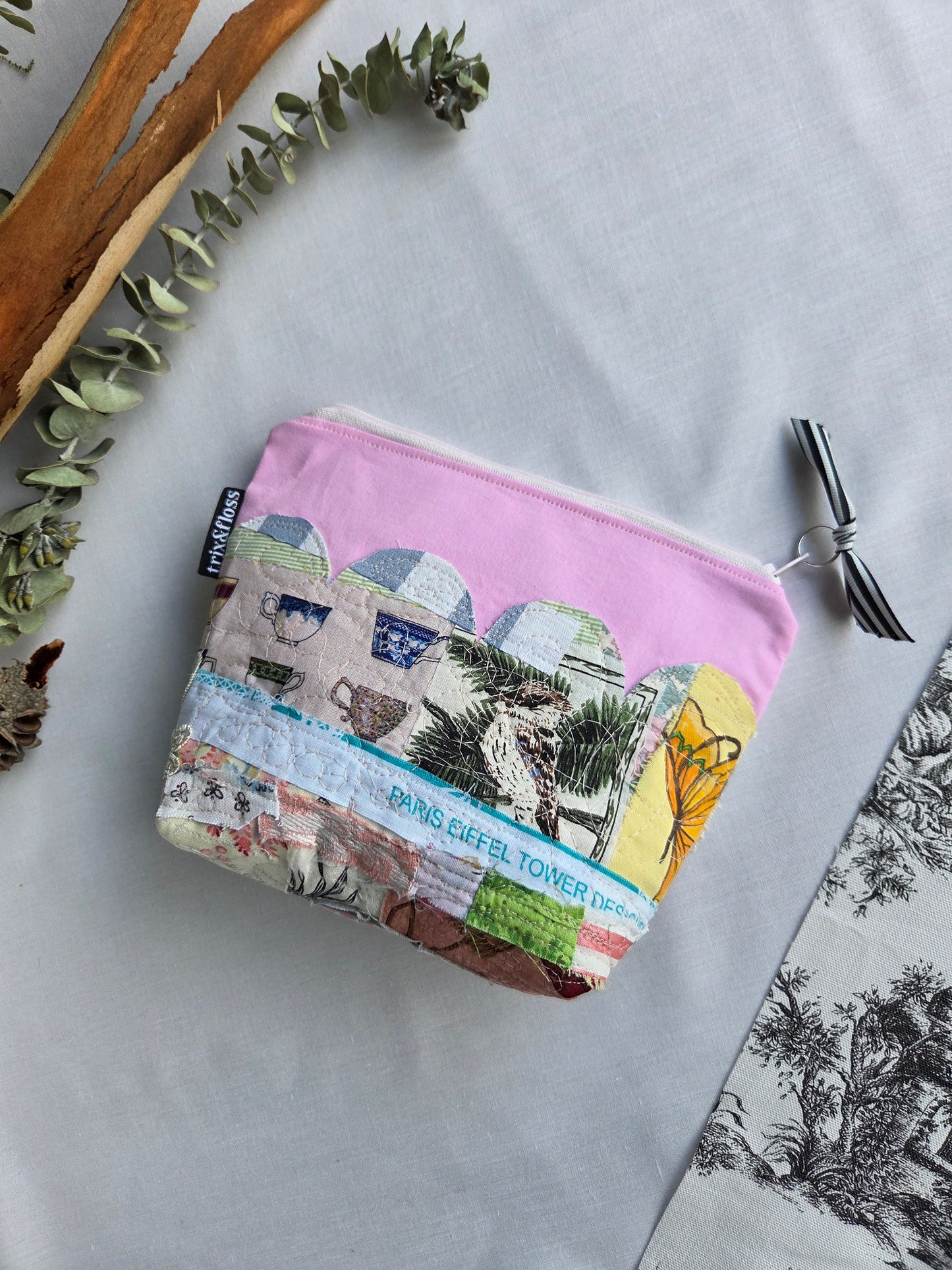 MARIA VON SCRAP zipper pouch